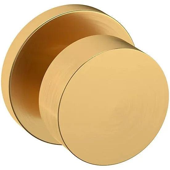 Baldwin 5055 Minneapolis Knob (2 1/8") with 5046 Rosette Lifetime Satin Brass