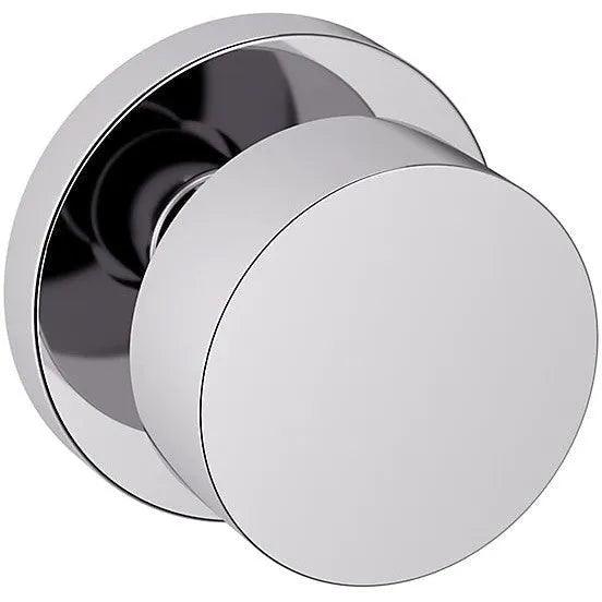 Baldwin 5055 Minneapolis Knob (2 1/8") with 5046 Rosette Polished Chrome