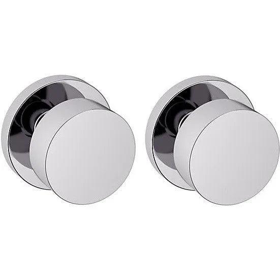 Baldwin 5055 Minneapolis Knob (2 1/8") with 5046 Rosette Polished Chrome