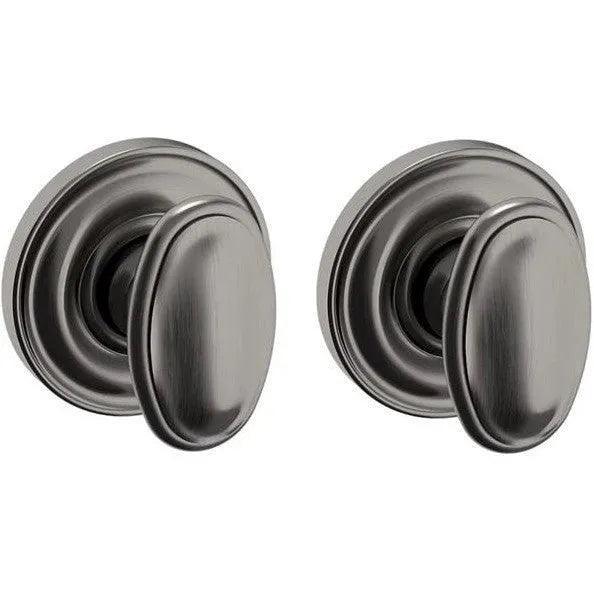 Baldwin Estate 5057 Full Dummy Knob with 5048 Rosette in Graphite Nickel finish