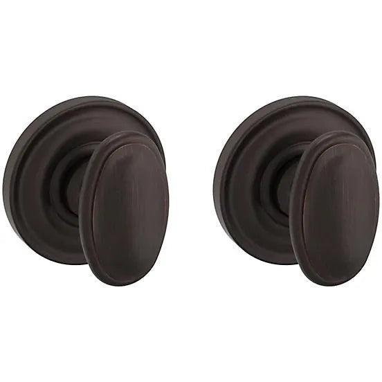 Baldwin Estate 5057 Passage Knob with 5048 Rosette in Venetian Bronze finish