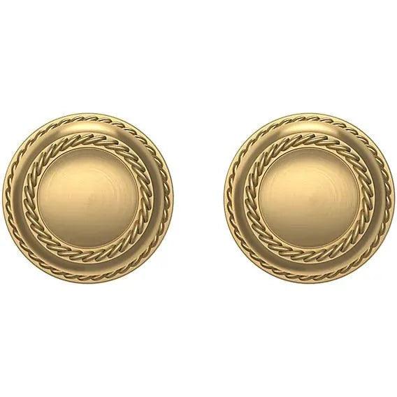 Baldwin 5064 Bristol Knob with 5004 Rosette Lifetime Satin Brass