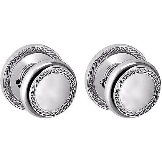 Baldwin 5064 Bristol Knob with 5004 Rosette Polished Chrome