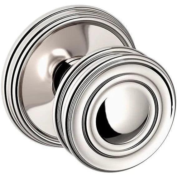 Baldwin 5066 Knob with 5078 Rosette Lifetime Polished Nickel