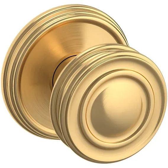 Baldwin 5066 Knob with 5078 Rosette Lifetime Satin Brass