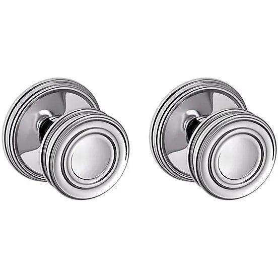 Baldwin 5066 Knob with 5078 Rosette Polished Chrome