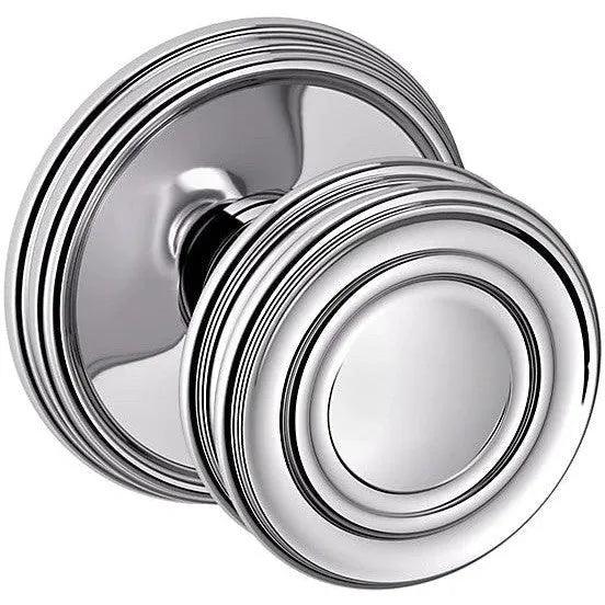 Baldwin 5066 Knob with 5078 Rosette Polished Chrome
