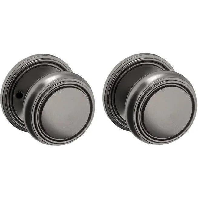 Baldwin 5068 Nashville Knob (2 3/8") with 5070 Rosette Graphite Nickel