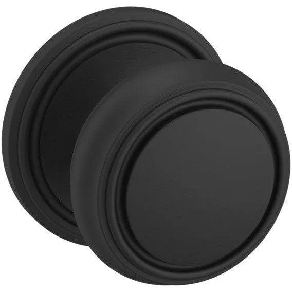 Baldwin 5068 Nashville Knob (2 3/8") with 5070 Rosette Satin Black