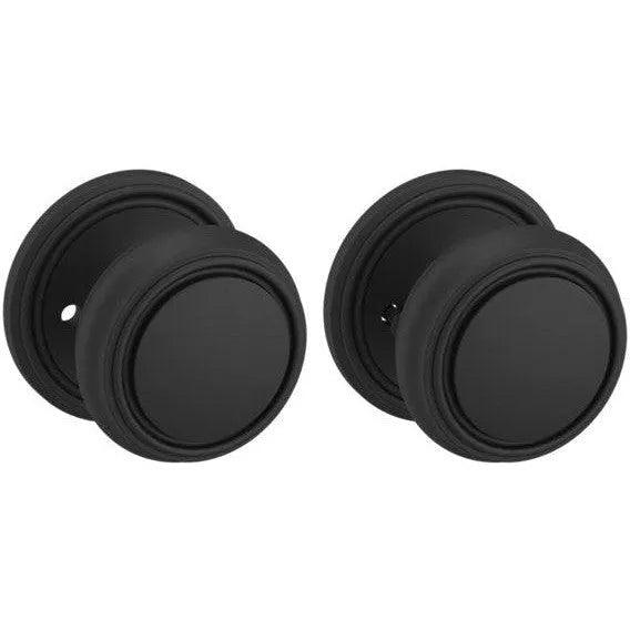 Baldwin 5068 Nashville Knob (2 3/8") with 5070 Rosette Satin Black