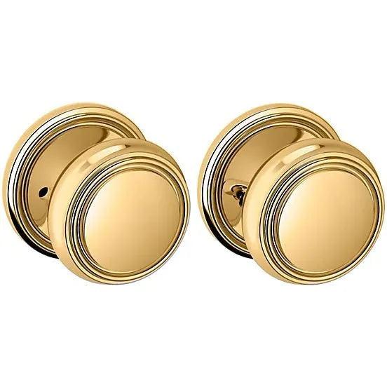 Baldwin 5068 Nashville Knob (2 3/8") with 5070 Rosette Unlacquered Brass