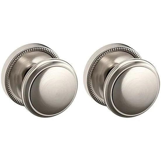 Baldwin Estate 5069 Passage Knob with 5076 Rosette in Lifetime Satin Nickel finish