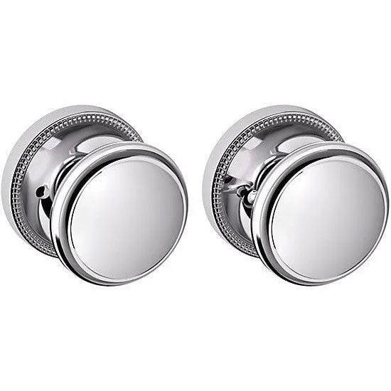 Baldwin Estate 5069 Privacy Knob with 5076 Rosette in Polished Chrome finish