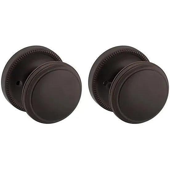 Baldwin Estate 5069 Privacy Knob with 5076 Rosette in Venetian Bronze finish