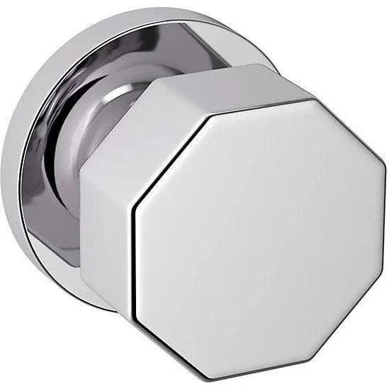 Baldwin Estate 5073 Half Dummy Knob with 5046 Rosette in Polished Chrome finish