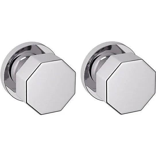 Baldwin Estate 5073 Passage Knob with 5046 Rosette in Polished Chrome finish