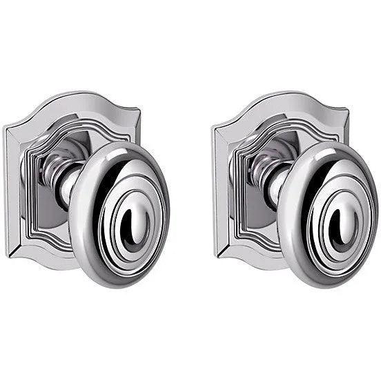 Baldwin 5077 Bethpage Knob with R027 Polished Chrome