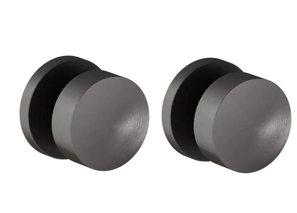 Baldwin 5079 Minneapolis Knob (2 3/8") with 5046 Rosette Graphite Nickel