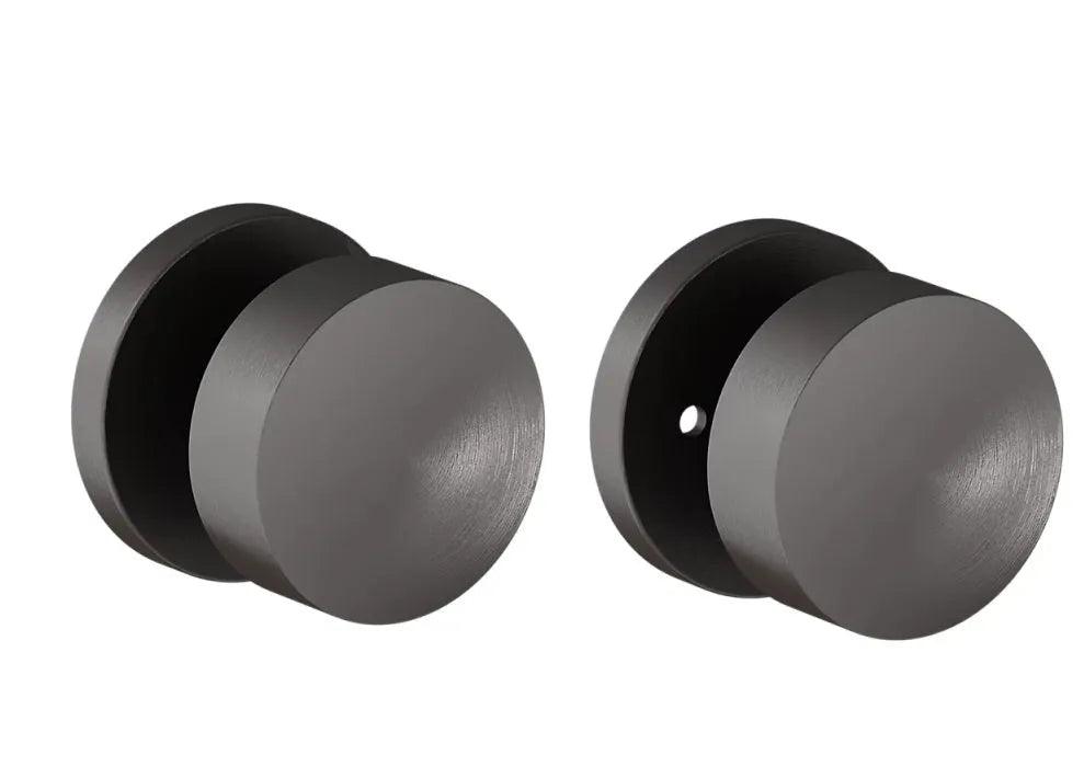 Baldwin 5079 Minneapolis Knob (2 3/8") with 5046 Rosette Graphite Nickel