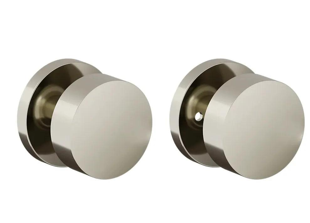 Baldwin 5079 Minneapolis Knob (2 3/8") with 5046 Rosette Lifetime Polished Nickel