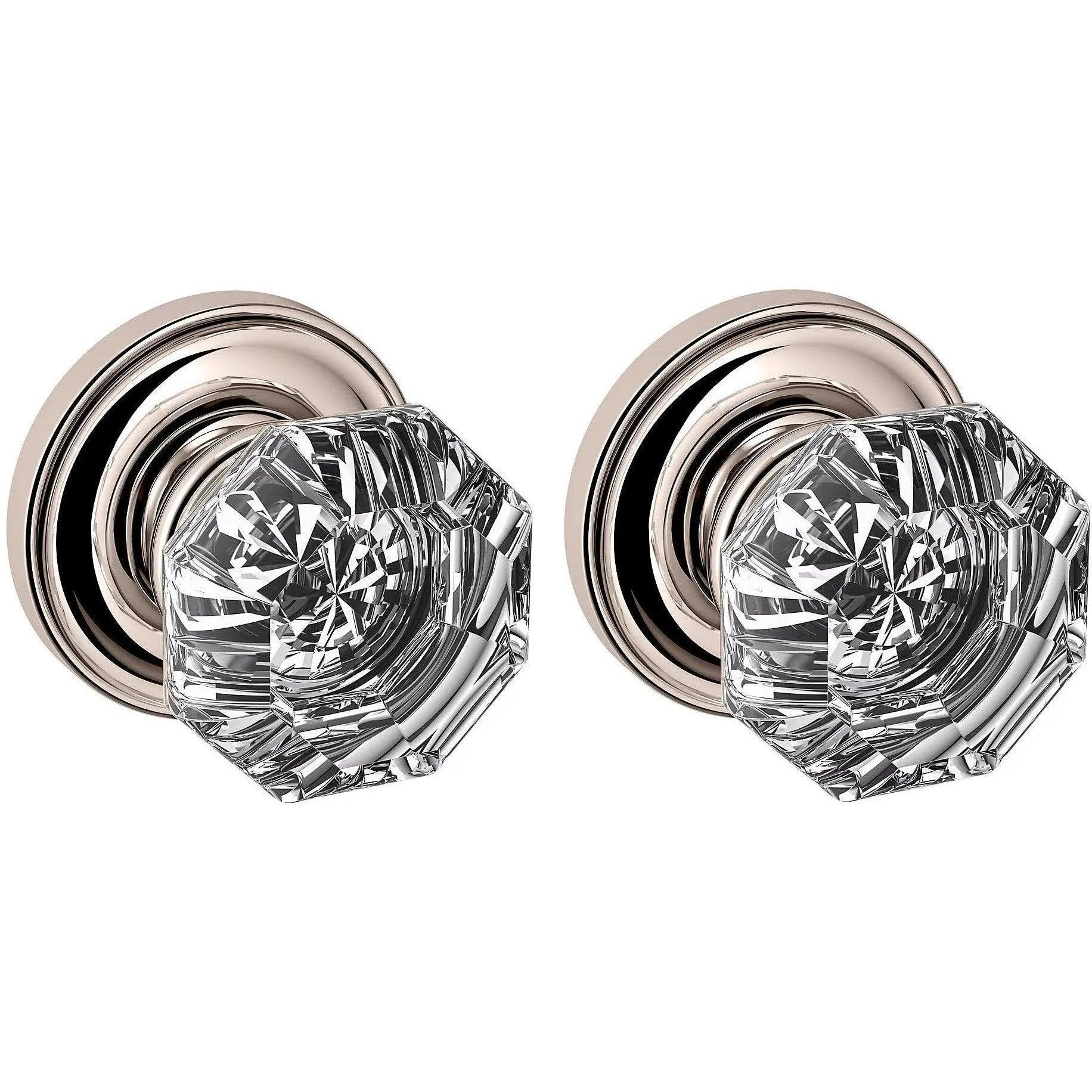 Baldwin Estate 5080 Fillmore Full Dummy Knob with 5048 Rosette in Polished Nickel finish