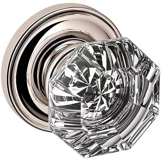 Baldwin Estate 5080 Fillmore Half Dummy Knob with 5048 Rosette in Polished Nickel finish
