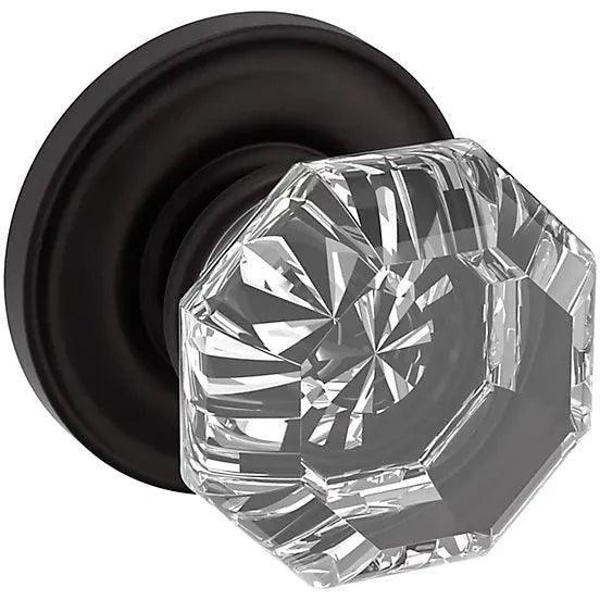 Baldwin Estate 5080 Fillmore Half Dummy Knob with 5048 Rosette in Oil Rubbed Bronze finish