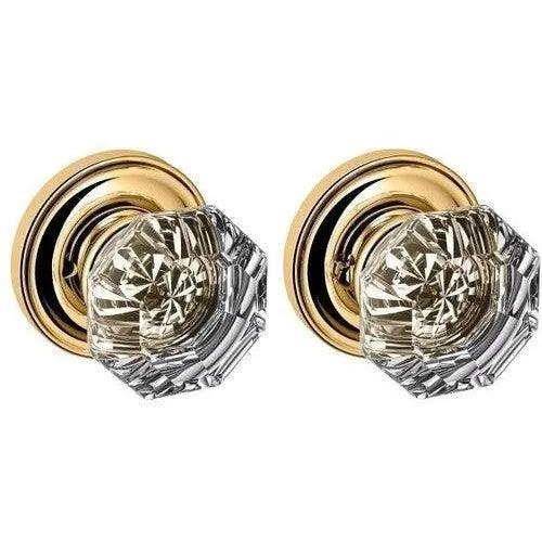 Baldwin Estate 5080 Fillmore Privacy Knob with 5048 Rosette in Polished Brass finish