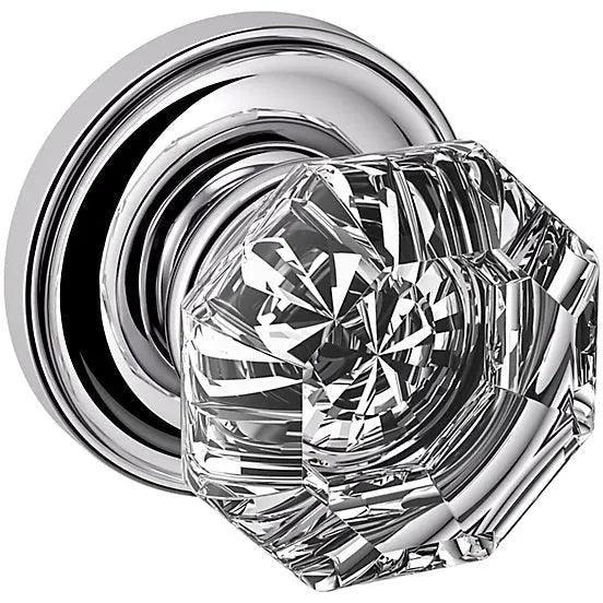 Baldwin Estate 5080 Fillmore Half Dummy Knob with 5048 Rosette in Polished Chrome finish
