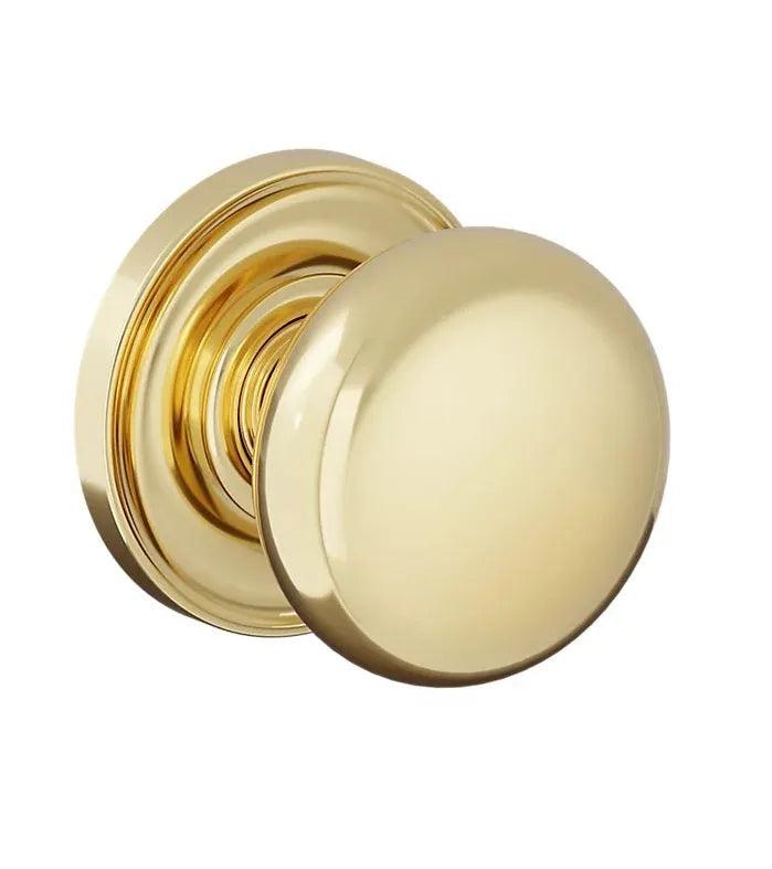 Baldwin 5083 Baltimore (2 1/2") Knob with 5048 Rosette Lifetime Polished Brass