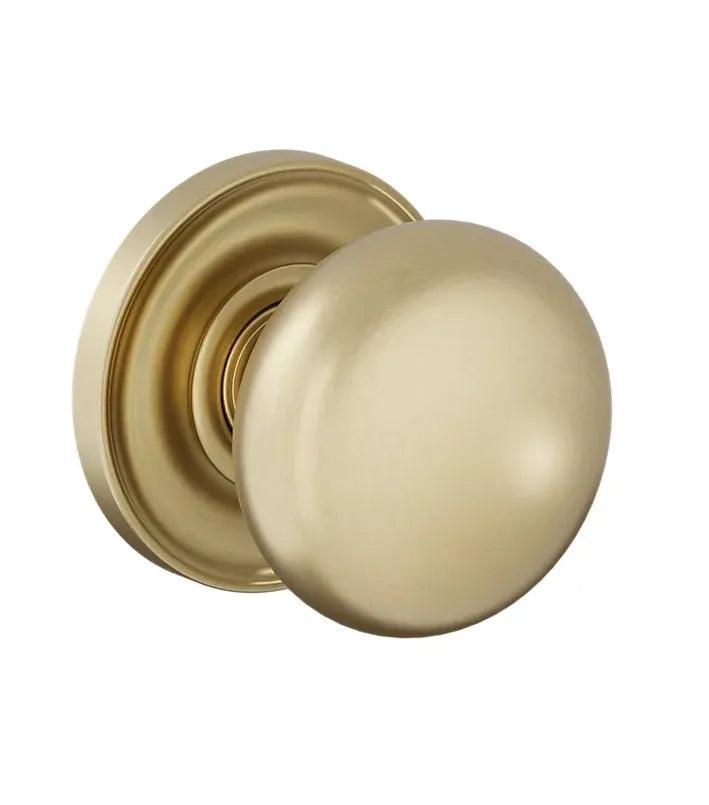 Baldwin 5083 Baltimore (2 1/2") Knob with 5048 Rosette Lifetime Satin Brass