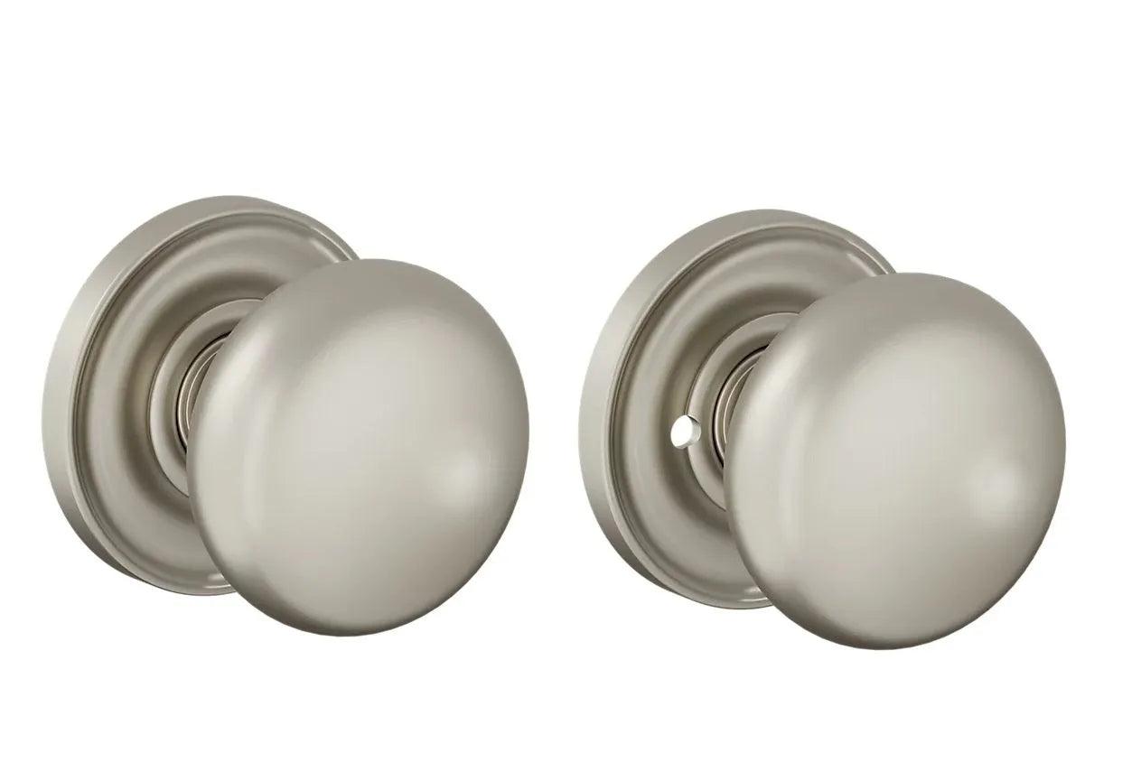 Baldwin 5083 Baltimore (2 1/2") Knob with 5048 Rosette Lifetime Satin Nickel