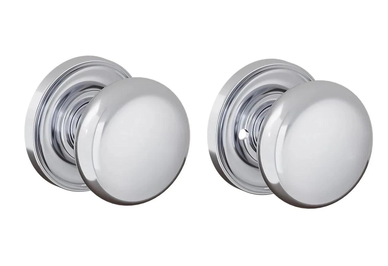 Baldwin 5083 Baltimore (2 1/2") Knob with 5048 Rosette Polished Chrome