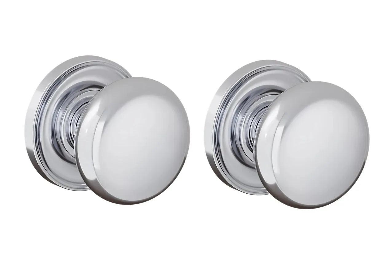 Baldwin 5083 Baltimore (2 1/2") Knob with 5048 Rosette Polished Chrome