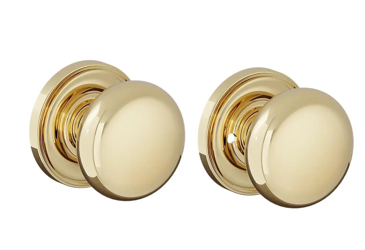 Baldwin 5083 Baltimore (2 1/2") Knob with 5048 Rosette Unlacquered Brass