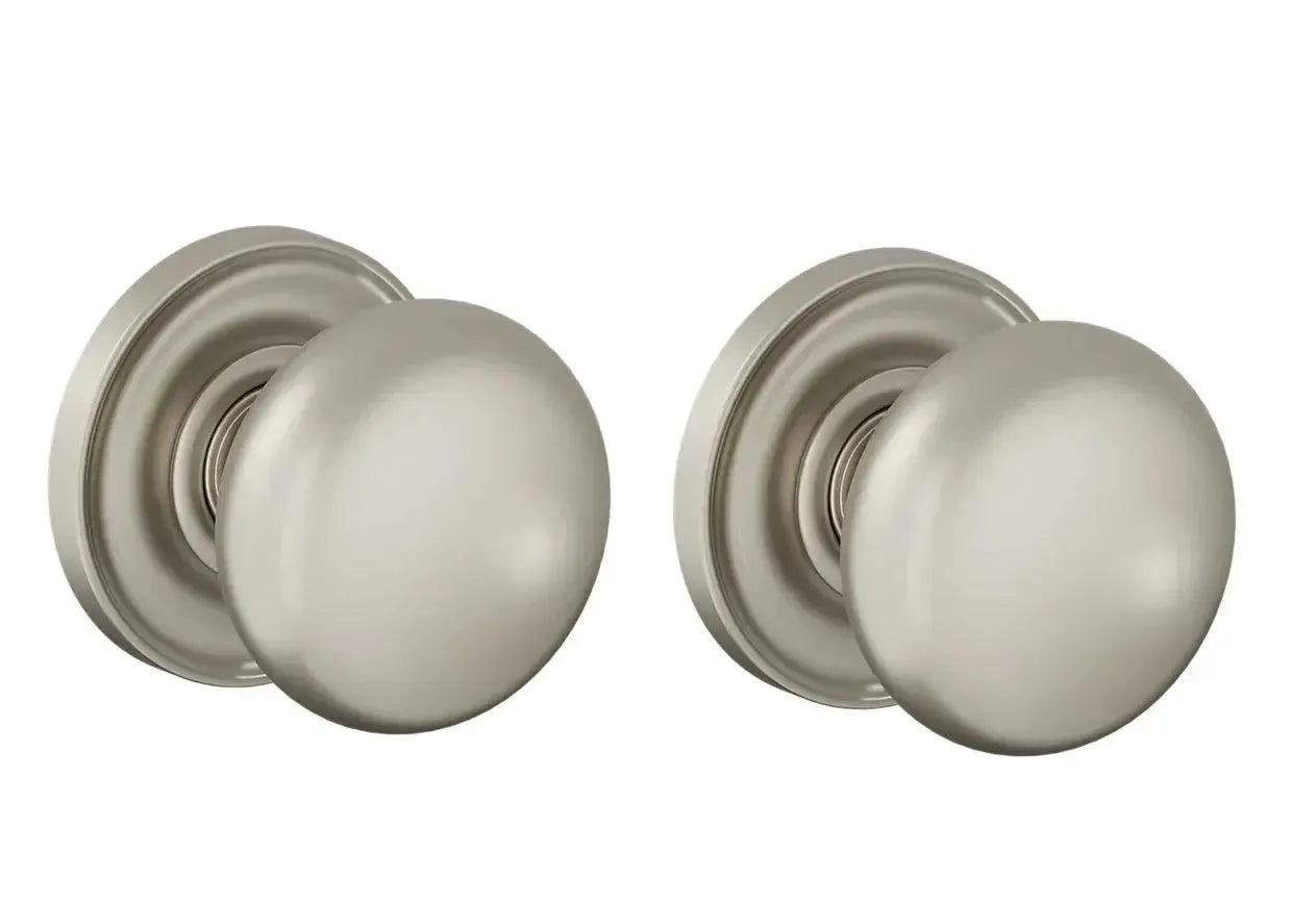 Baldwin 5083 Baltimore Knob with 5048 Rosette in Lifetime Satin Nickel finish