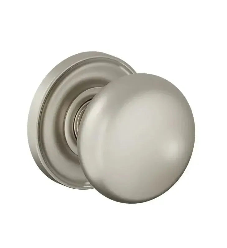 Baldwin 5083 Baltimore Knob with 5048 Rosette in Lifetime Satin Nickel finish