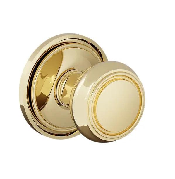 Baldwin 5087 Nashville Knob (2") with 5070 Rosette Unlacquered Brass