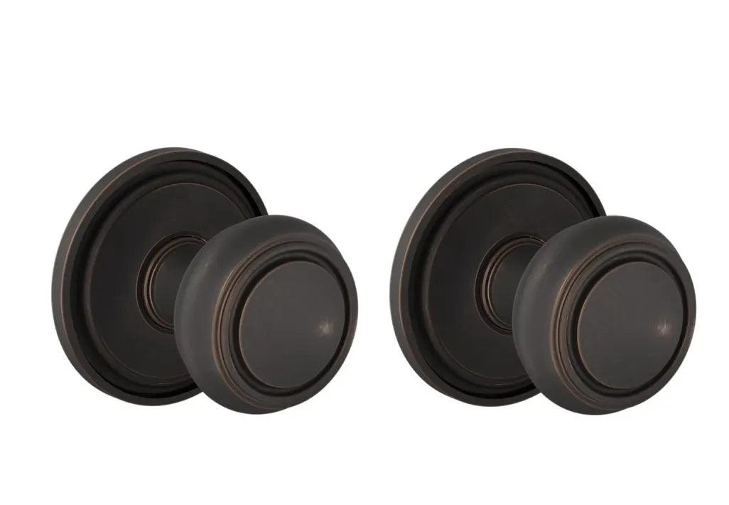 Baldwin 5087 Nashville Knob (2") with 5070 Rosette Venetian Bronze