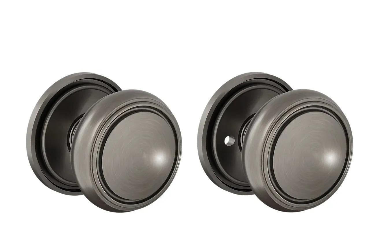 Baldwin 5088 Nashville Knob (2 5/8") with 5070 Rosette Graphite Nickel