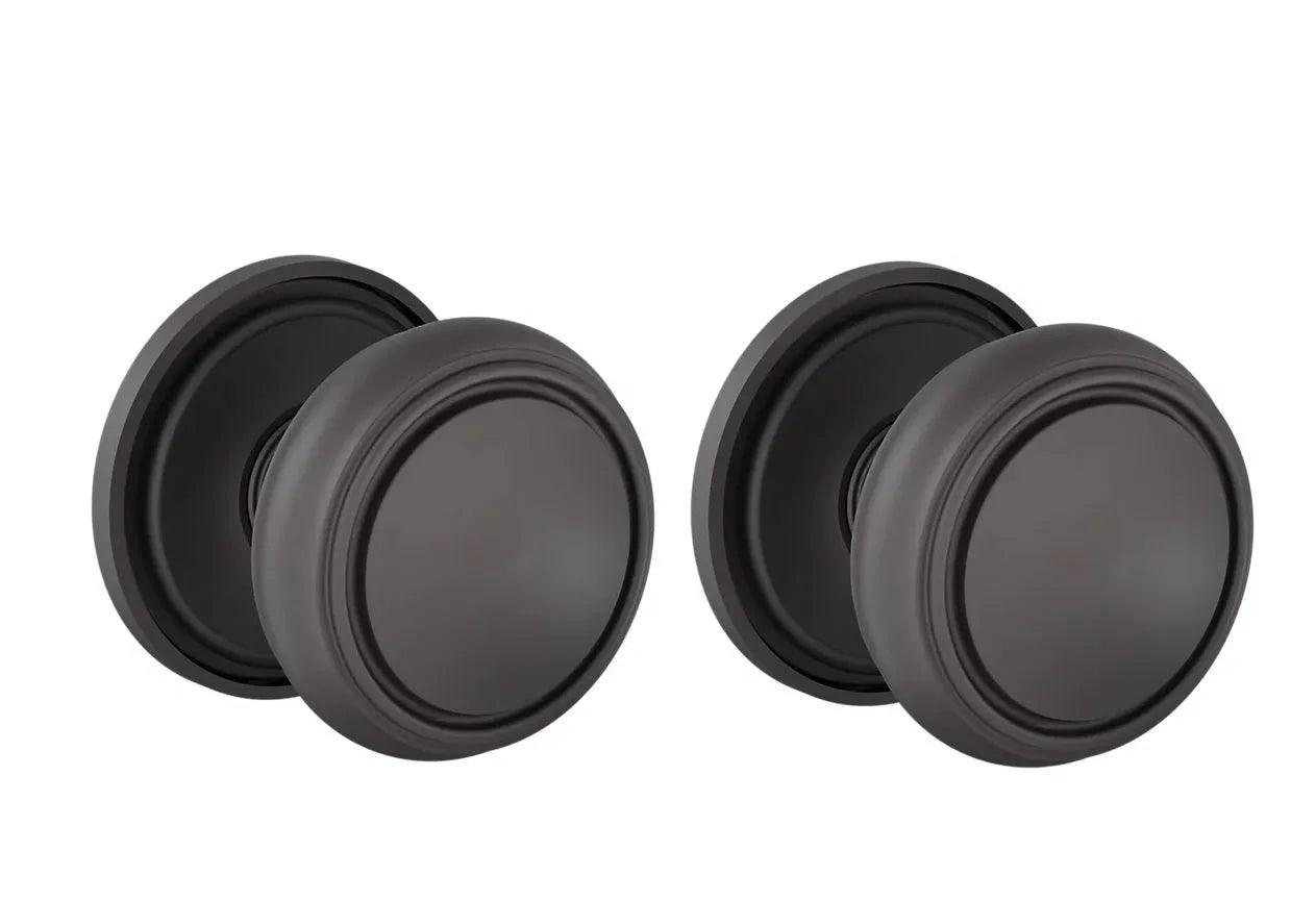 Baldwin 5088 Nashville Knob (2 5/8") with 5070 Rosette Oil Rubbed Bronze