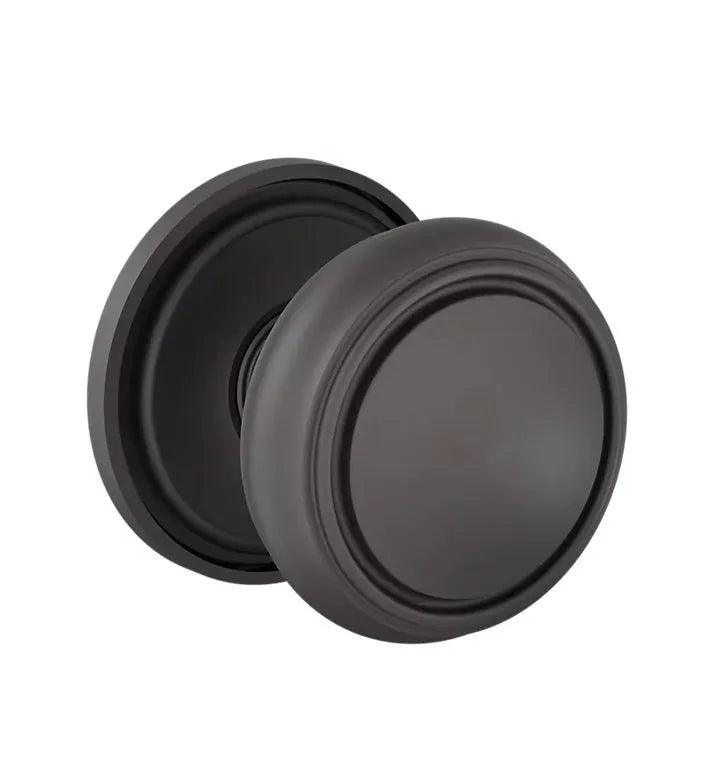Baldwin 5088 Nashville Knob (2 5/8") with 5070 Rosette Oil Rubbed Bronze
