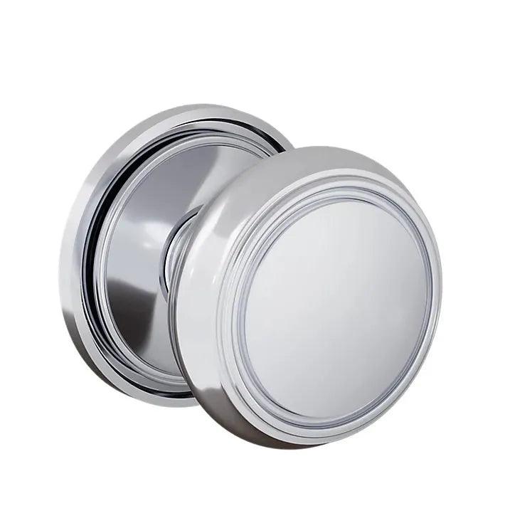 Baldwin 5088 Nashville Knob (2 5/8") with 5070 Rosette Polished Chrome