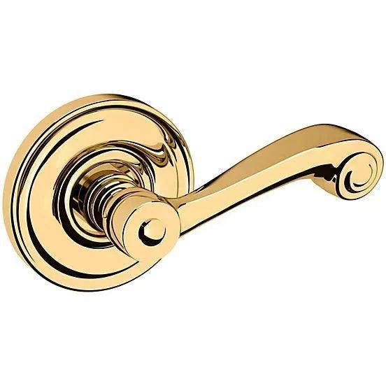 Baldwin 5103 Lever with 5048 Rosette Lifetime Polished Brass