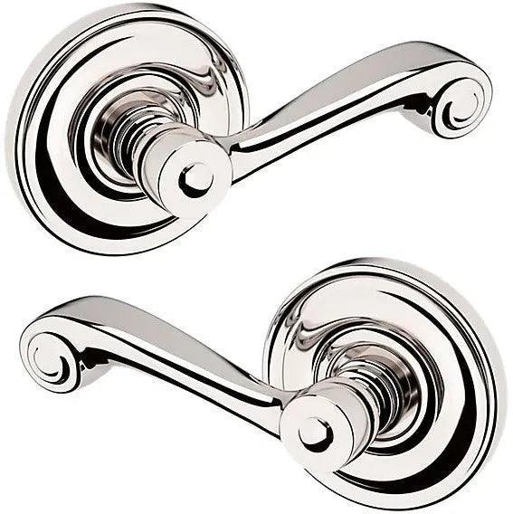 Baldwin 5103 Lever with 5048 Rosette Lifetime Polished Nickel