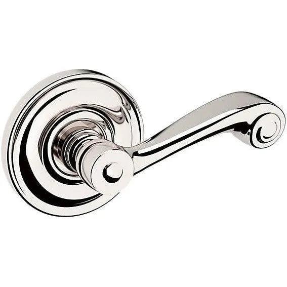 Baldwin 5103 Lever with 5048 Rosette Lifetime Polished Nickel