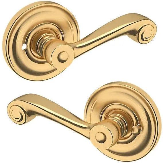 Baldwin 5103 Lever with 5048 Rosette Lifetime Satin Brass