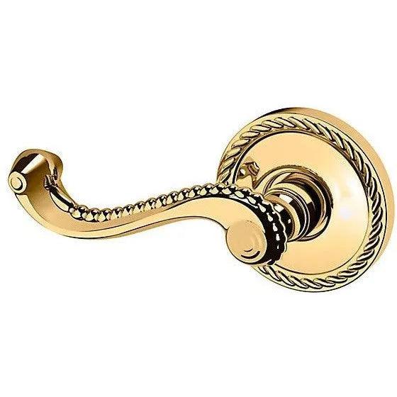 Baldwin 5104 Bristol Lever with 5004 Rosette Lifetime Polished Brass