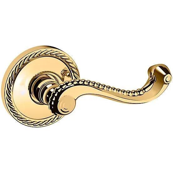 Baldwin 5104 Bristol Lever with 5004 Rosette Lifetime Polished Brass