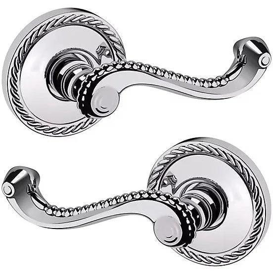 Baldwin 5104 Bristol Lever with 5004 Rosette Polished Chrome